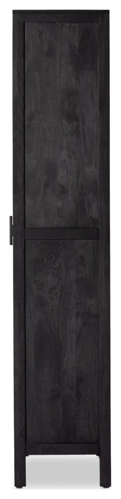 Caprice Tall Cabinet-Black Wash Mango