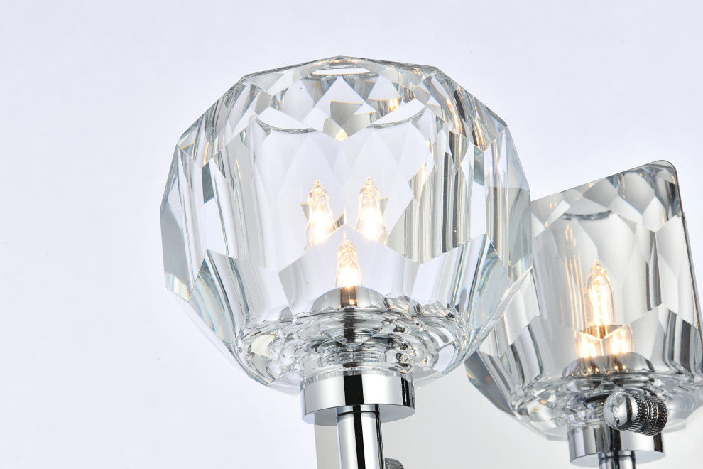 1 Light Wall Sconce, Chrome