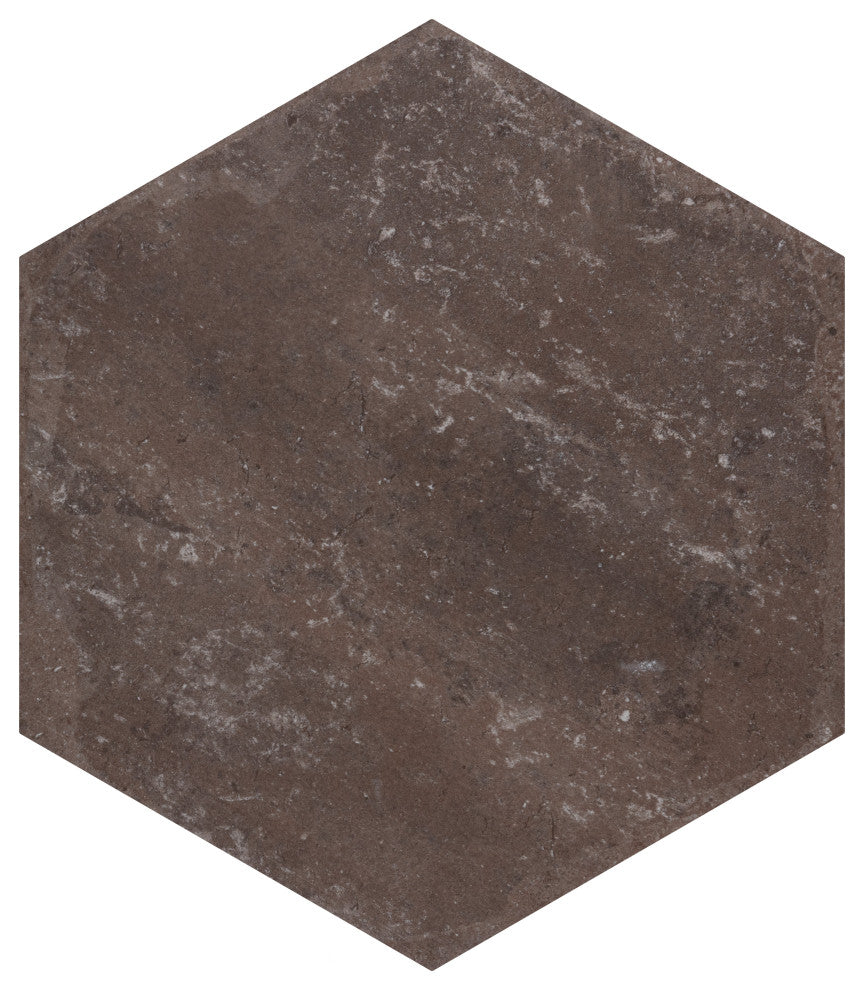 Brickyard Hex Red Porcelain Floor and Wall Tile