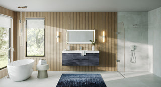 Krugg LED Bathroom Mirror, Lighted Vanity Mirror Dimmer and Defogger, 60x36
