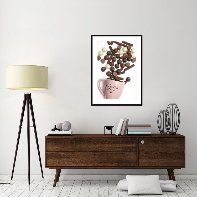 "I Am A Chocolate Lover" Framed Digital Print by Sarah Saratonina, 32x44"