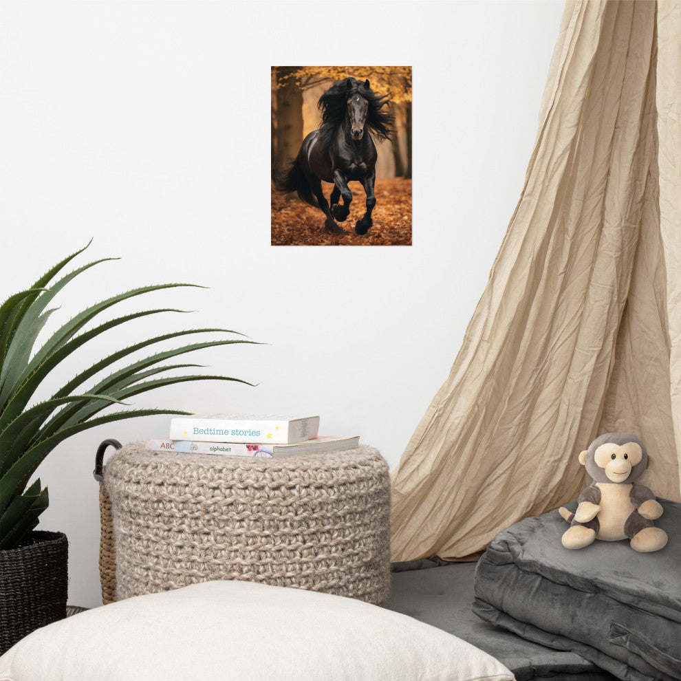 A Brush with Freedom Rustic Photorealism Digital Artwork Loose Art Print, 11" X 14"