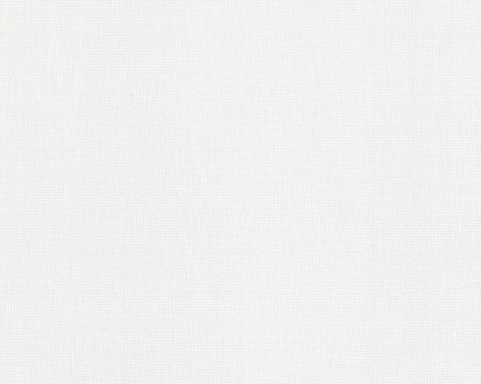 Happy Hour, Modern Fresh Trendy Bloom Lines Retro White Wallpaper Roll