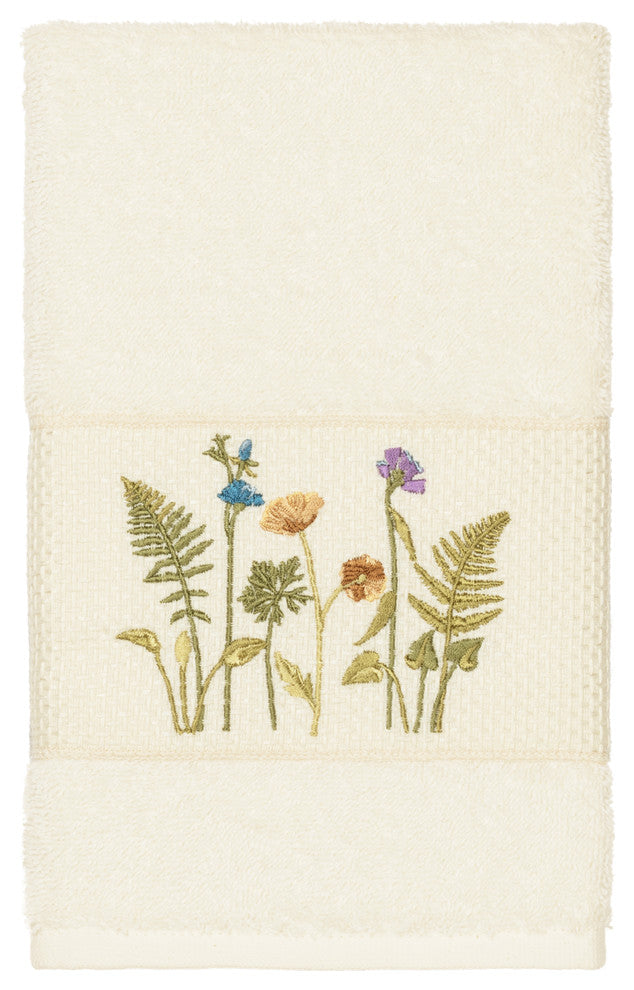 Serenity Embellished Hand Towel, Cream