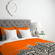 Deny Designs Bird Ave Princeton University Orange Duvet Cover - Lightweight