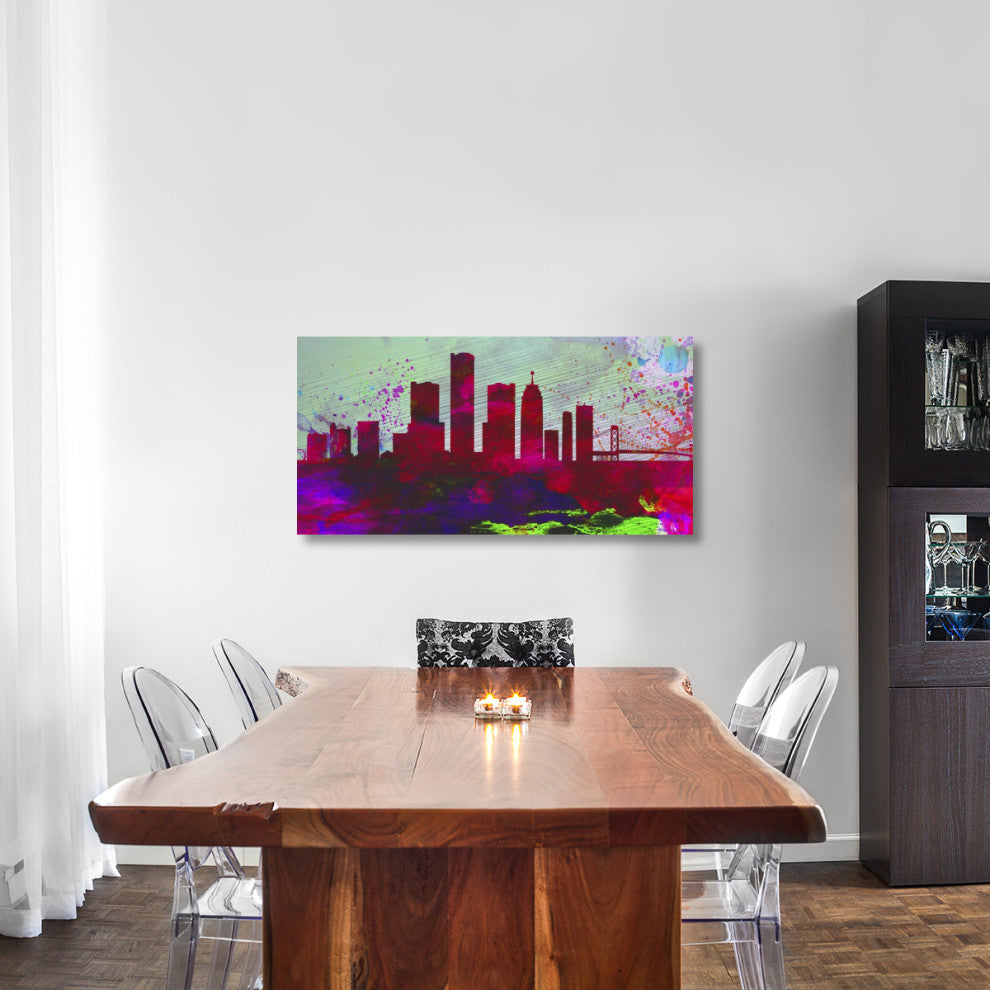 "Detroit City Skyline" Fine Art Print