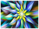 Dancing Multi Color Flower Petals, Floral Canvas Art Print, 40"x30"