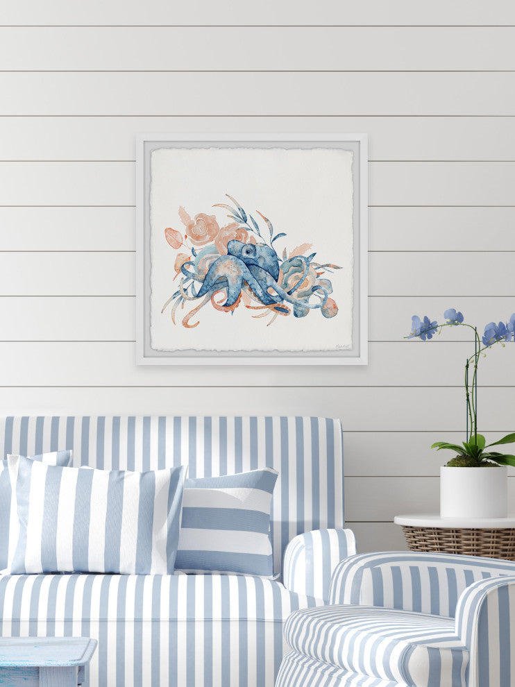 "Life Goes On" Framed Painting Print, 24x24