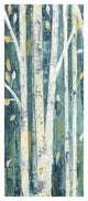 "Birches in Spring Panel I" Digital Paper Print by Julia Purinton, 26"x62"