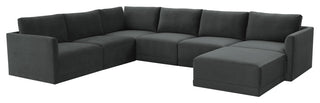 Willow Charcoal Modular Large Chaise Sectional
