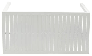 Maldives Outdoor Patio Rectangle Bar Table, White