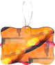 Bokeh Cubism Watercolor Design Rectangle Christmas Tree Ornament