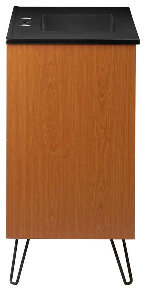 Energize 36" Bathroom Vanity, Cherry White Black
