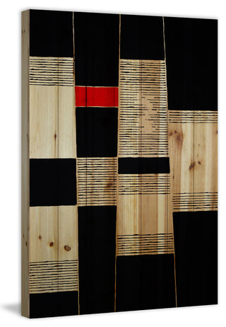 "Depth in Darkness" Painting Print on White Wood