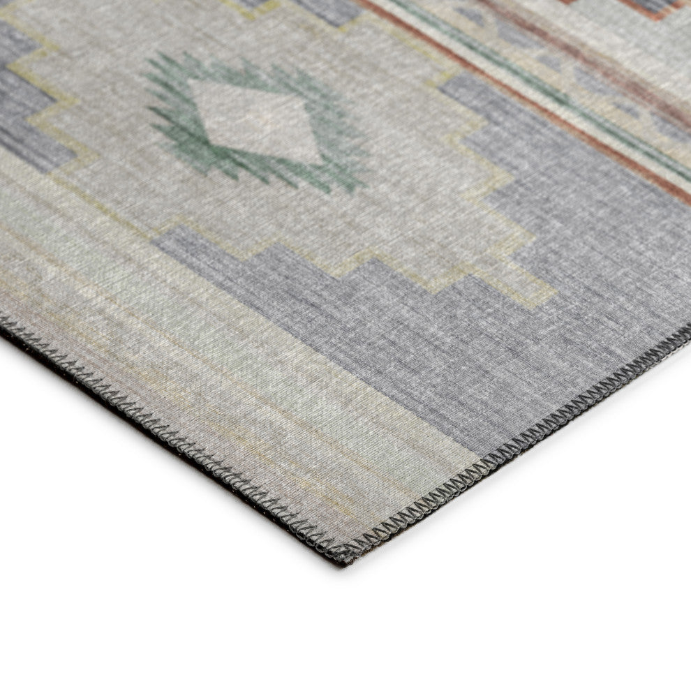 Indoor/Outdoor Phoenix PH1 Ivory Machine Washable 2'3" x 7'6" Runner Rug