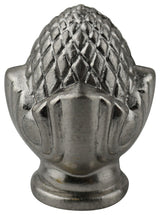 Clara Lamp Finial, 1 7/16" Tall, Brushed Nickel, Single