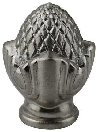 Clara Lamp Finial, 1 7/16" Tall, Brushed Nickel, Single