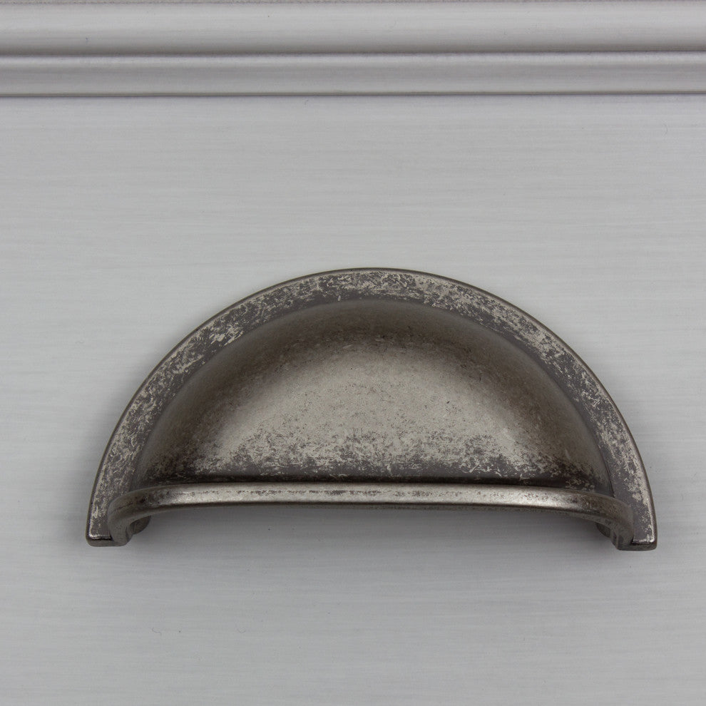 3" Center Classic Bin Pull, Set of 10, Weathered Nickel