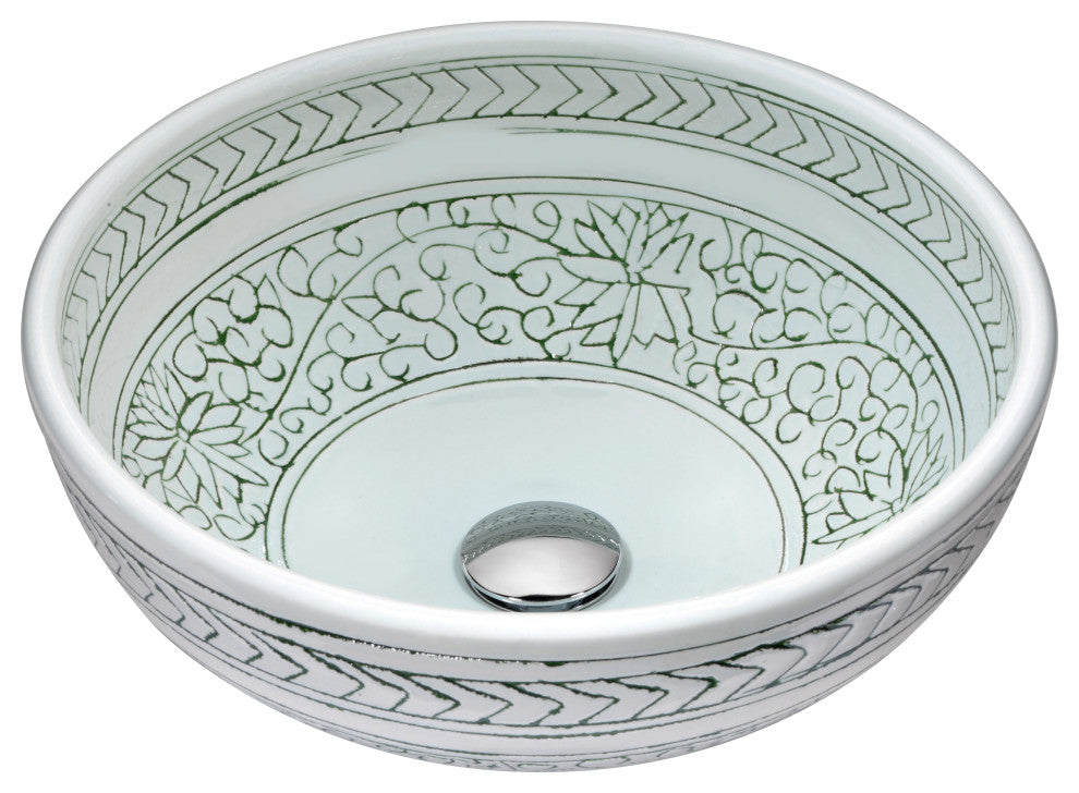 ANZZI Satui Series Tempered Glass Bathroom Vessel Sink