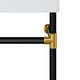 Redeem 24" Wall-Mount Black Stainless Steel Bathroom Vanity, Black White