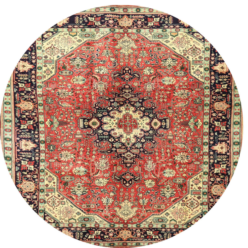 Ahgly Company Indoor Round Traditional Area Rugs, 3' Round