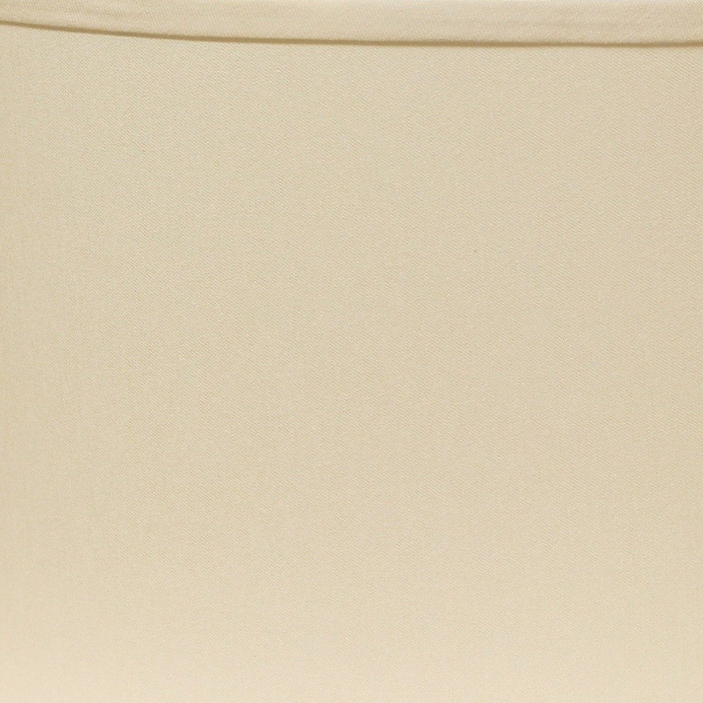 16" Ivory Throwback Oval No Slub Lampshade