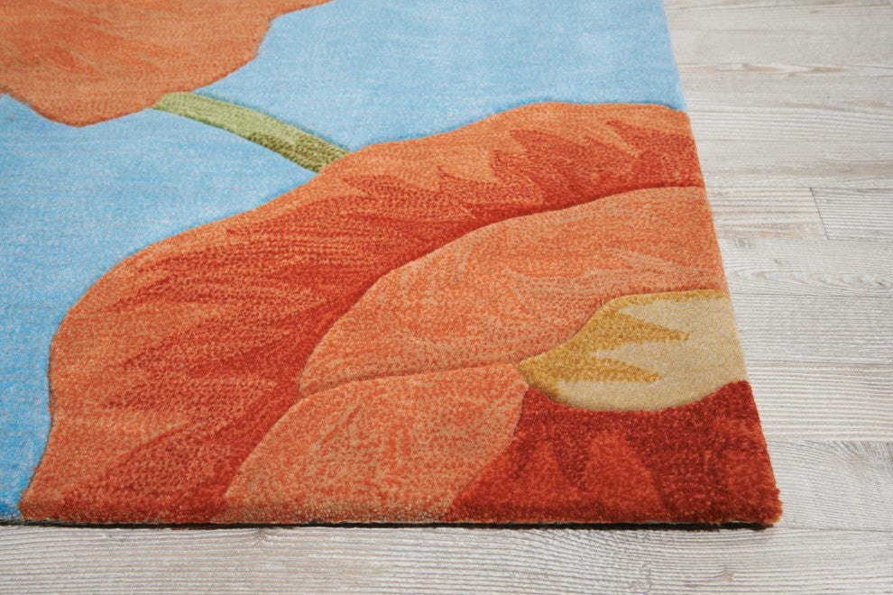 Nourison Contour Blue Area Rug, 3'6"x5'6"