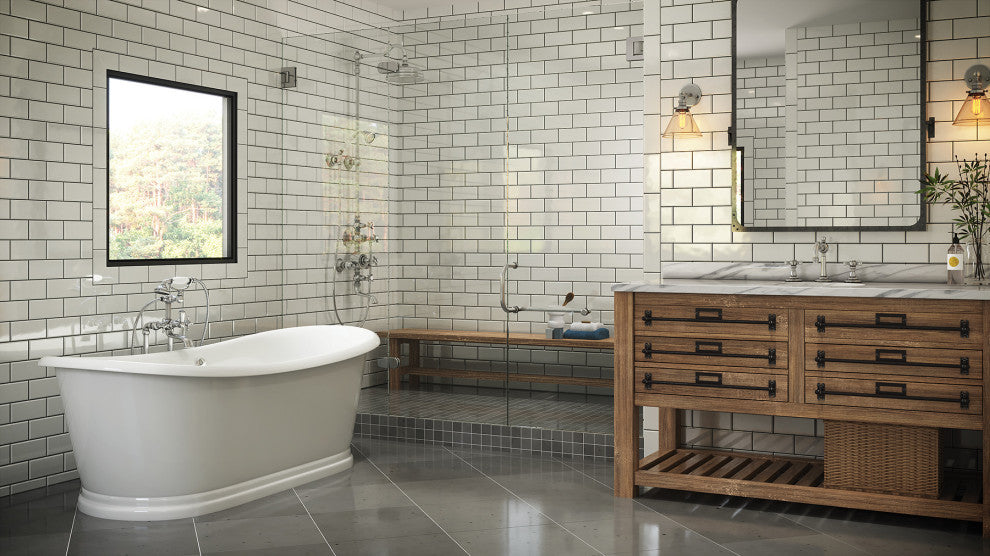 Malibu Blanca Oval Soaking Bathtub 64x28x26 White
