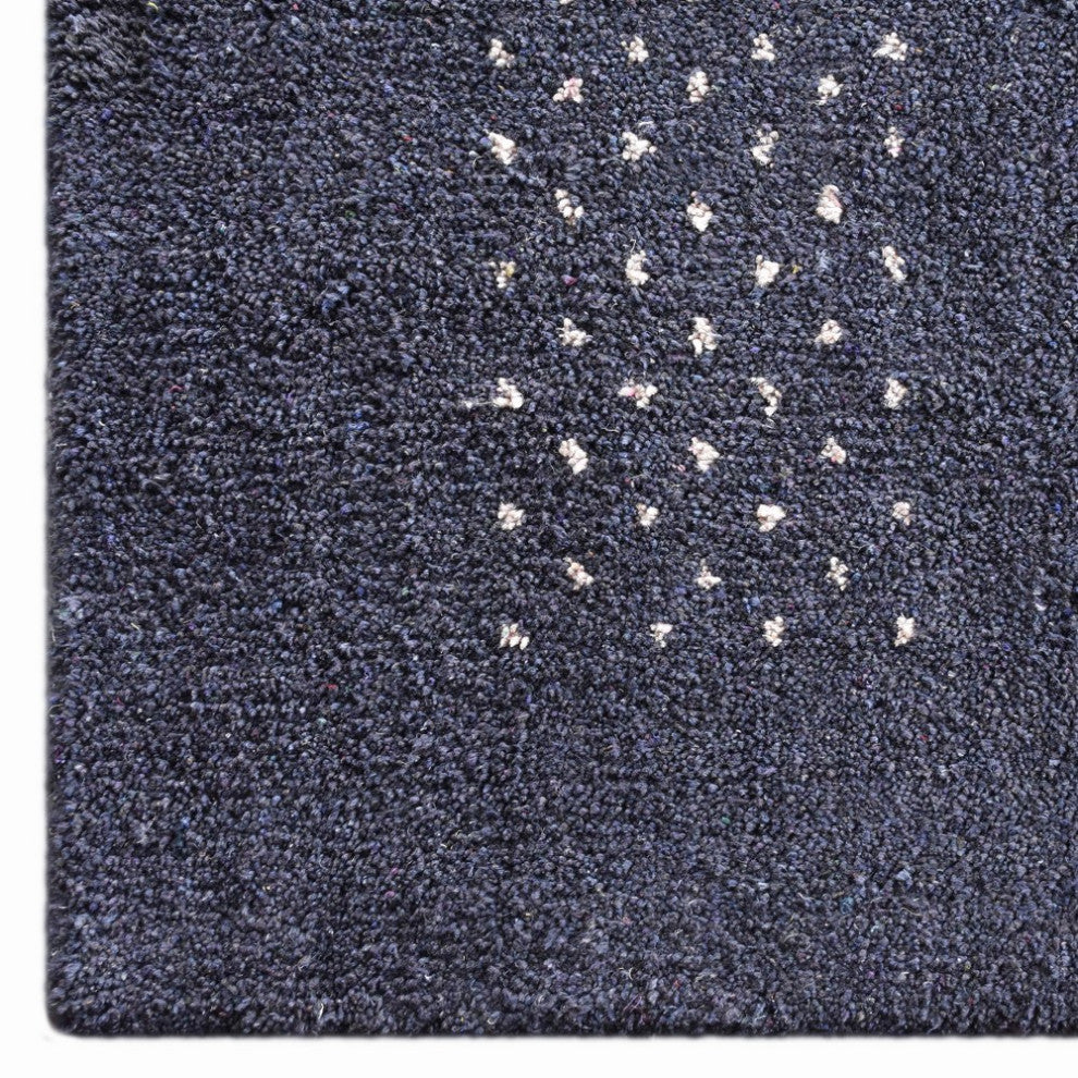HAND KNOTTED LOOM SILK ECO-FRIENDLY RUGS-3'x5',Rectangle,Charcoal,Contemporary