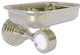 Pacific Grove Wall-Mount Soap Dish Holder with Groovy Accents, Polished Nickel