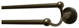 Bradford 24" Double Towel Bar, Aged Pewter