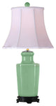 Celadon Porcelain Chinese Vase Table Lamp 26"
