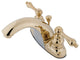 Kingston Brass 4" Centerset Bathroom Faucet, Polished Brass