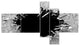 Abstract Broken Wall 3D Design, Abstract Canvas Wall Art, 60"x32", 5 panels