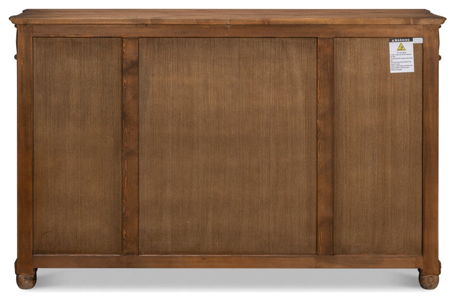 Diamond Wall Sideboard Brown With Drawers