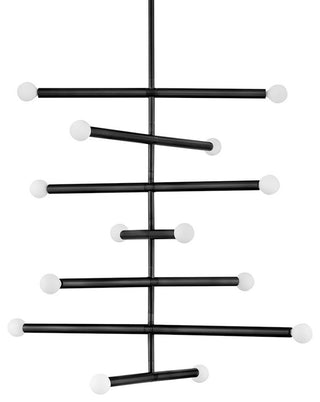 Lark 83199 Millie 14 Light 32"W Abstract Chandelier - Black