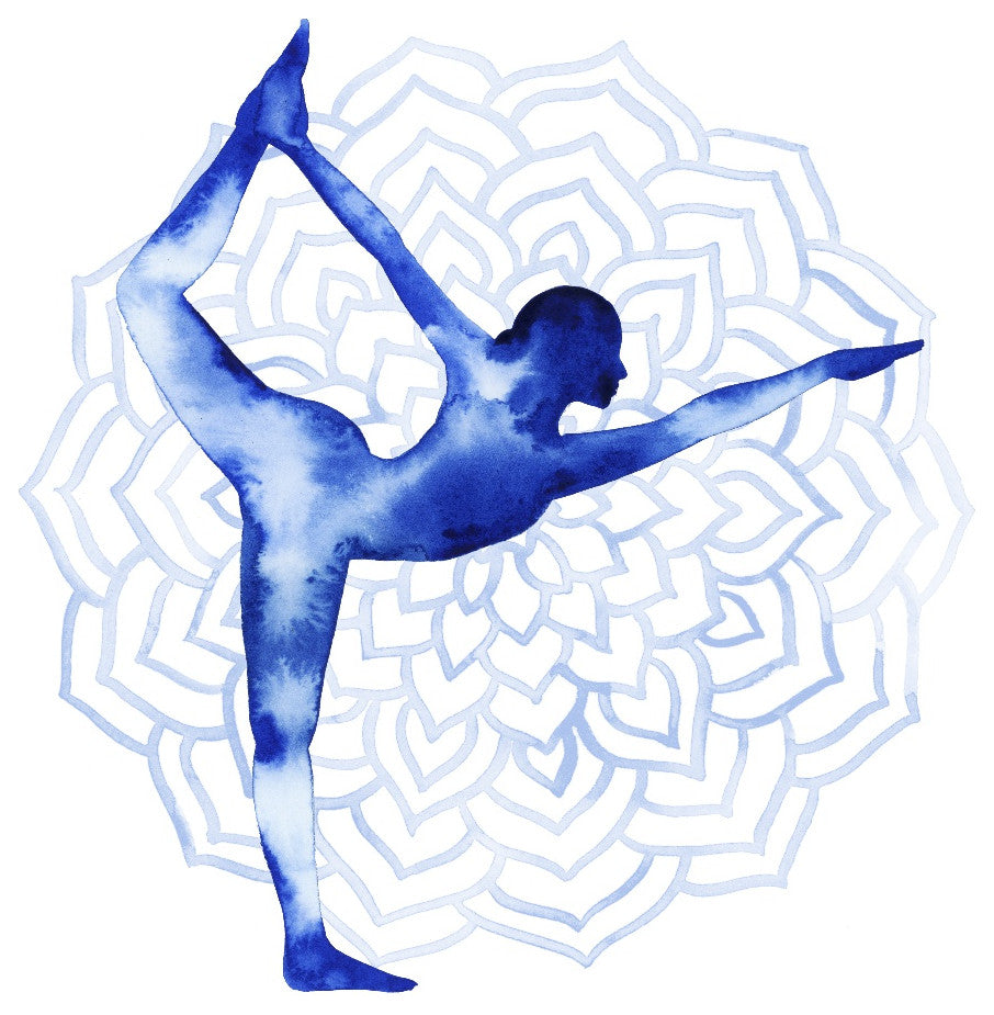 "Yoga Flow I" Fine Art Giant Canvas Print, 54"x54"