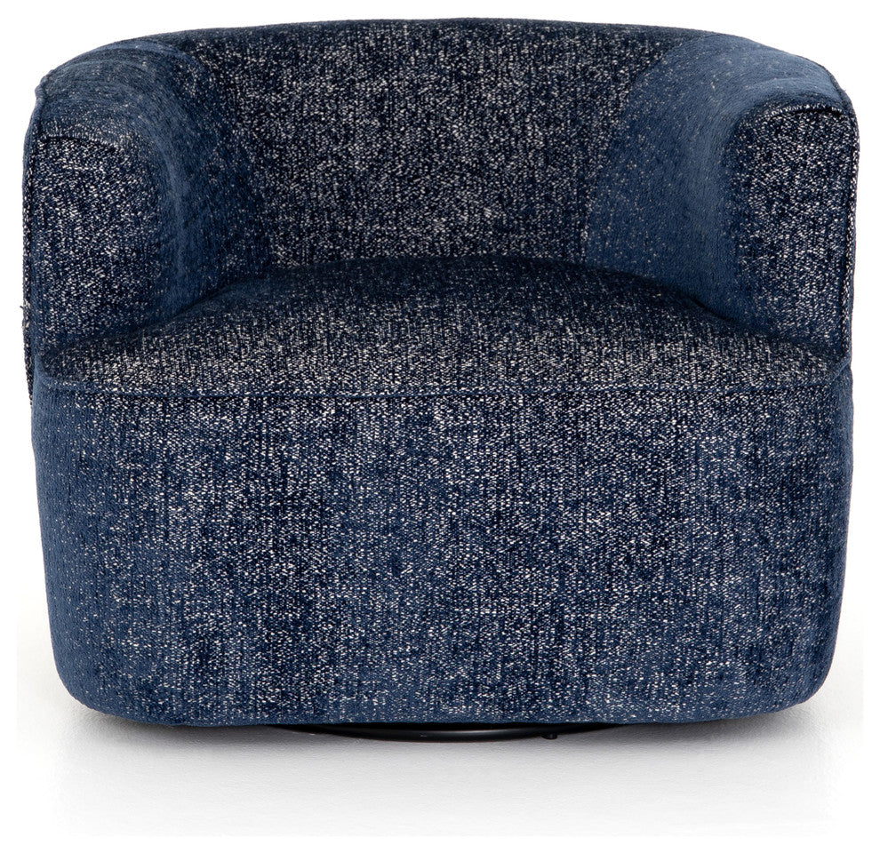 Mila Swivel Chair-Comal Azure