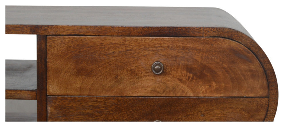 Chestnut Circular Media Unit
