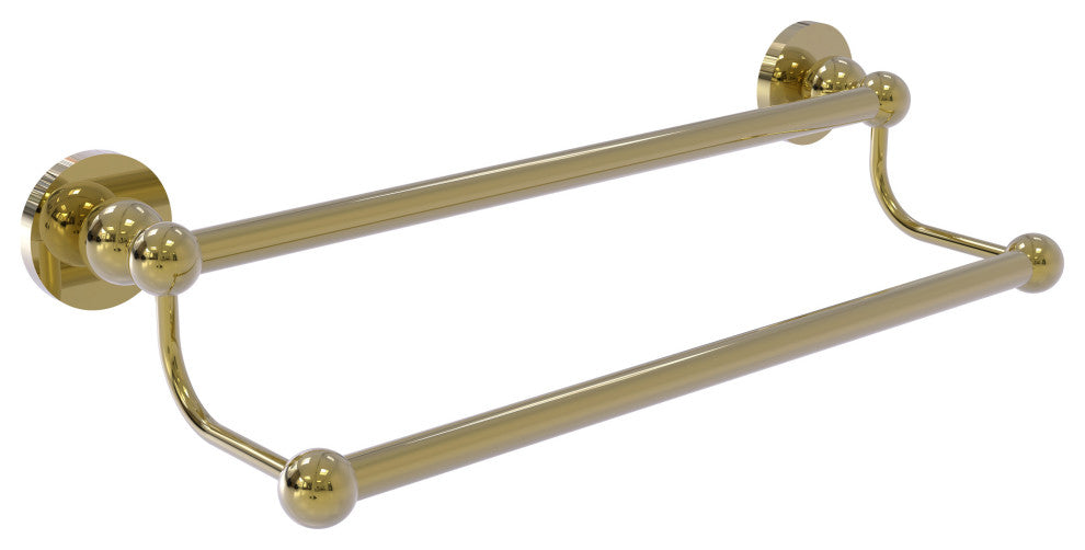 Allied Brass Bolero 30" Double Towel Bar, Unlacquered Brass
