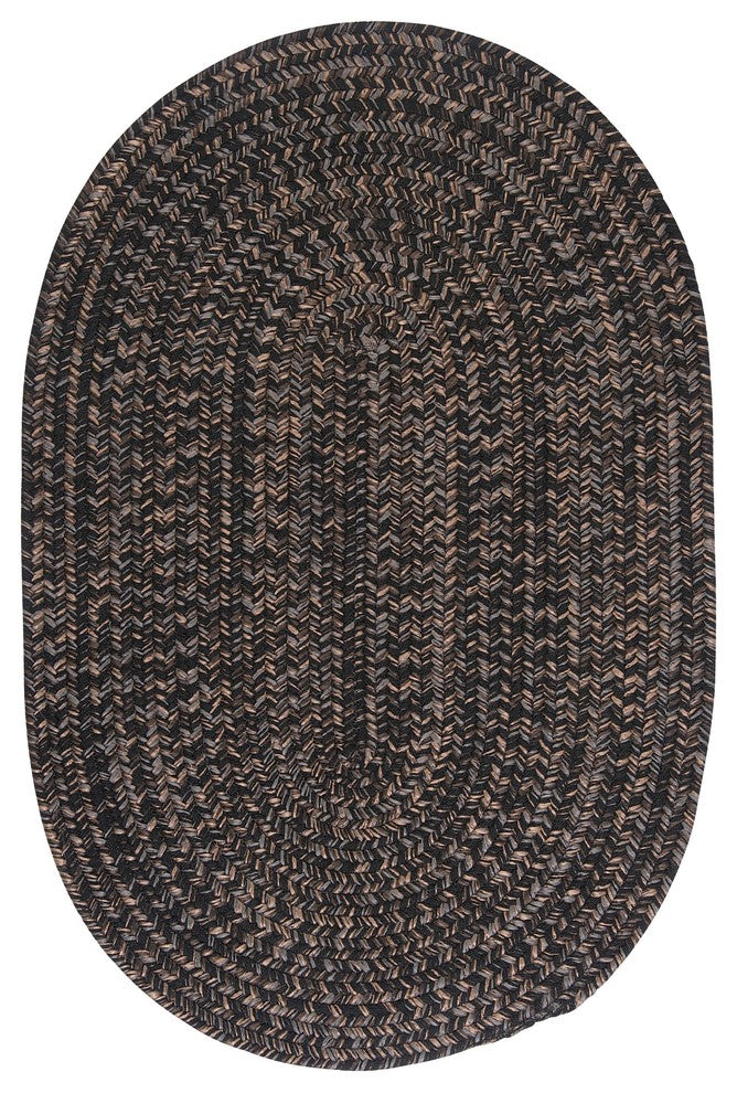 Hayward Rug, Black, 14"x17" Swatch Sample
