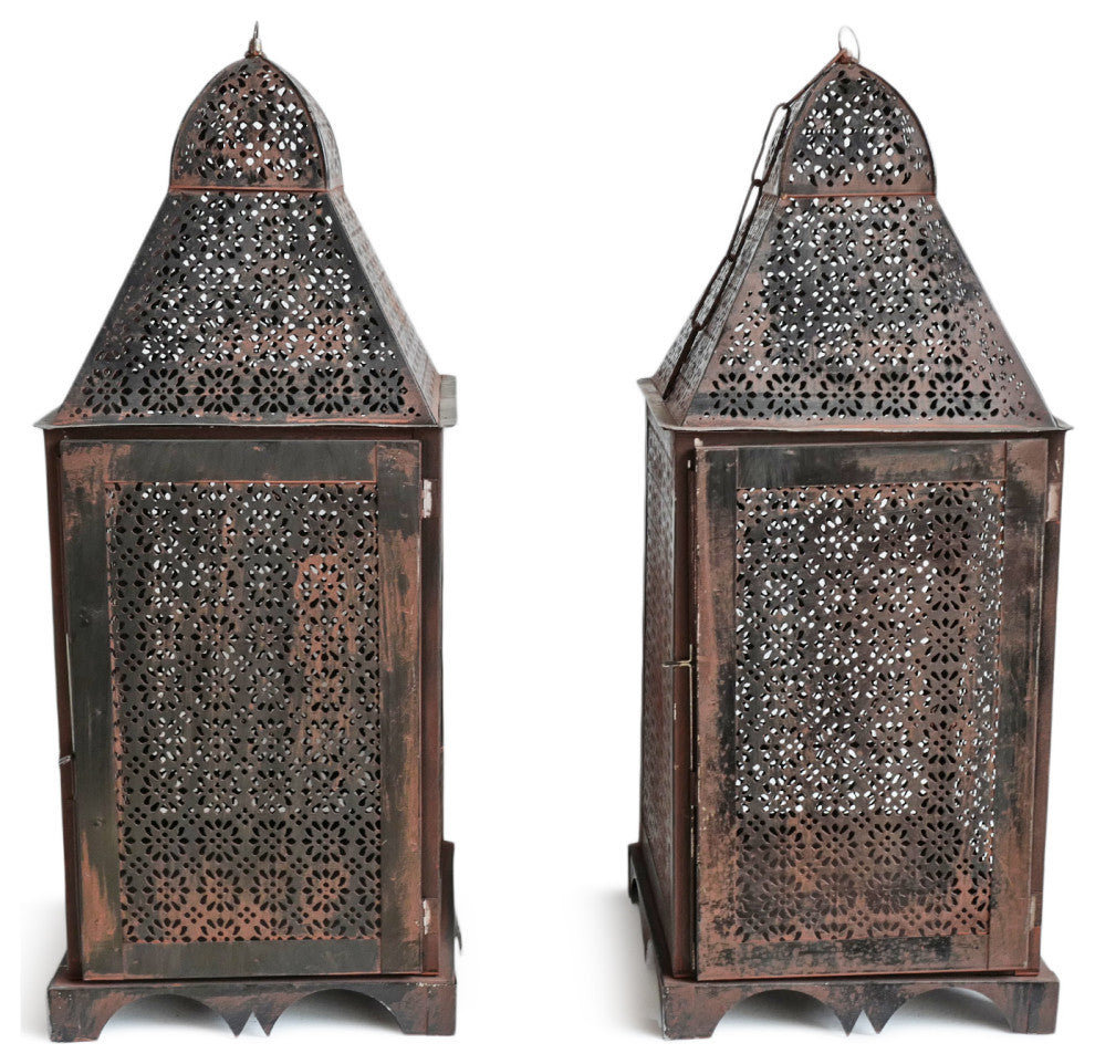 Outdoor Metal Floor Lantern