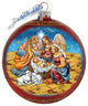 Regal Nativity Lg Glass Ornament, Red