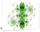 Cabalistic Nature Green Fractal Art, Abstract Wall Art Canvas, 20x12