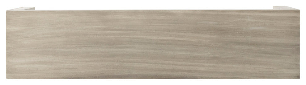 Hyde Farmhouse Acacia Wood Dining Bench, Light Gray Oak
