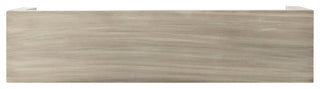 Hyde Farmhouse Acacia Wood Dining Bench, Light Gray Oak