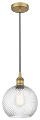 Innovations 616-1P-BB-G1214-8 1-Light Mini Pendant, Brushed Brass