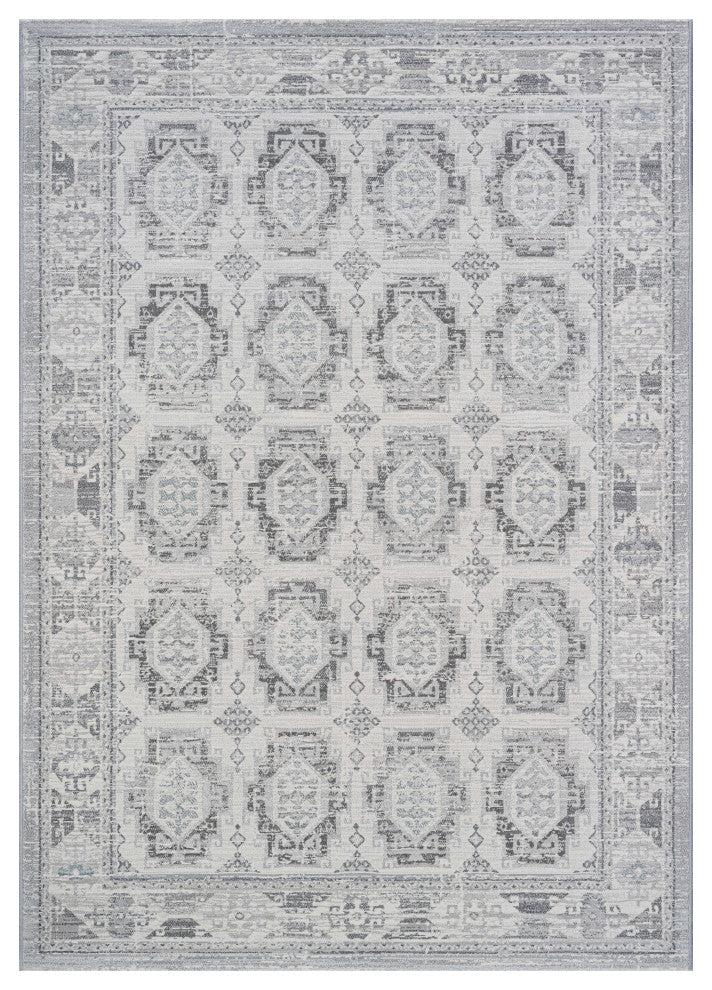 Essentials Whispers Ivory, Gray, and Beige Olefin Area Rug