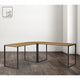 Loft Lyfe Zeus Desk, L-Shaped, Natural/Black