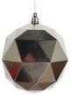 Vickerman M177308Ds 4.75" Gold Shiny Geometric Ball Ornament, 4 Per Bag